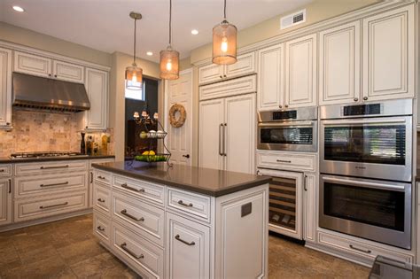 Transitional Kitchen In White With Some Traditional Flavors