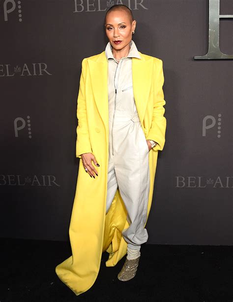 Jada Pinkett Smith Rocks Shaved Head At ‘bel Air Premiere Hollywood Life