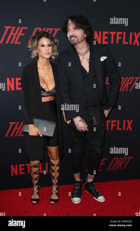 Tommy Lee Brittany Furlan The Premiere Of Netflixs The Dirt Held