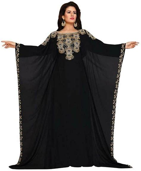 Moroccan Kaftan Ethnic Fancy Jilbaba Arabian Bridal Elegant Dubai