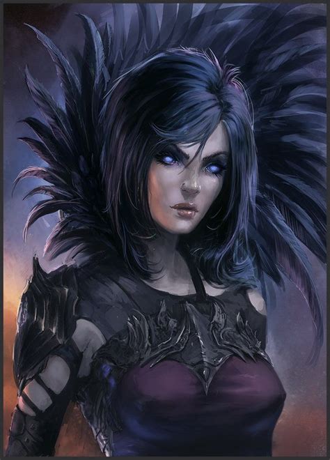 Raven By Peter Ortiz On Deviantart Fantasy Girl Fantasy Women