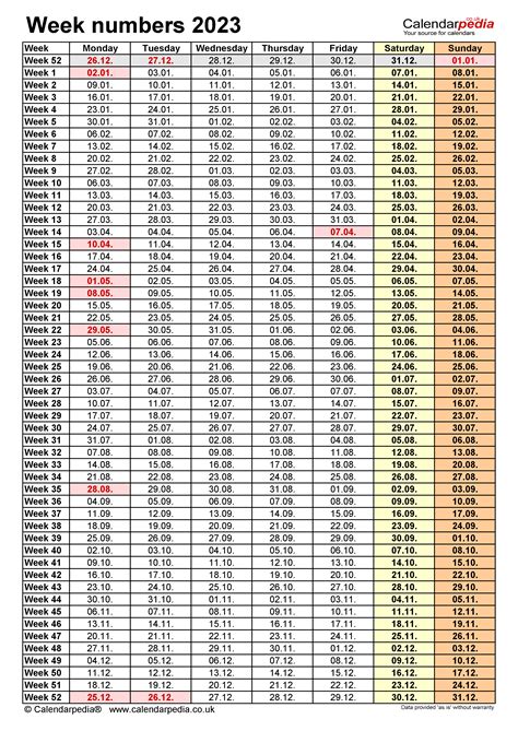 Printable 2023 Calendar With Week Numbers Printable Template Calendar Io