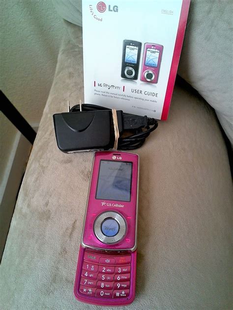 Lg Rhythm Ux585 Us Cellular Pink Slider Cell Phone Older Style Old