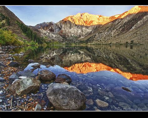 Convict Lake Alpenglow Explore Better View On Black I Woul Flickr
