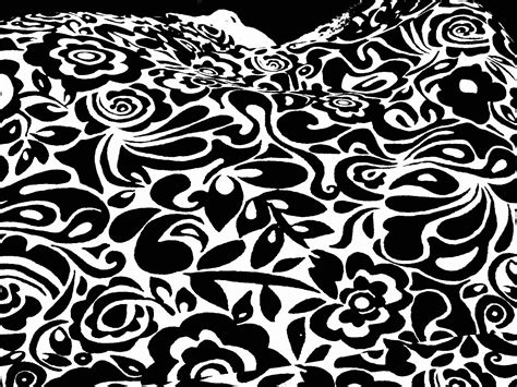 Black And White Floral Wallpaper 1600x1200 57208