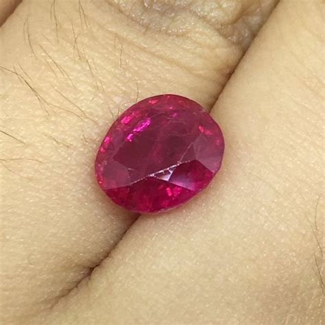 Natural Burmese Ruby 3 08 Ct Natural Pinkish Red Ruby Ruby Etsy