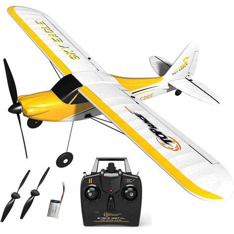 Top Race Rc Plane 4 Channel Remote Control Airplane Ready To Fly Rc