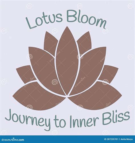 Lotus Bloom Journey To Inner Bliss Stock Illustration - Illustration of