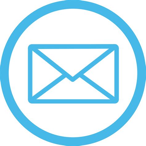 Mail Icon Png Blue