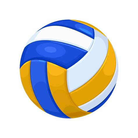Volleyball Ball For Playing Volleyball Vector Illustration Isolated