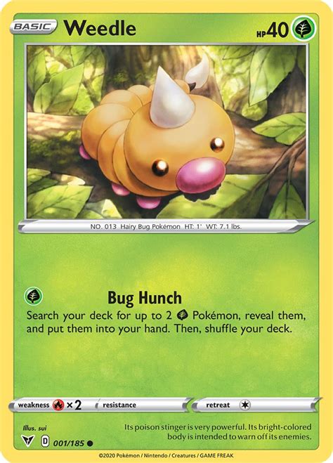 Pokémon Card Database Vivid Voltage 1 Weedle