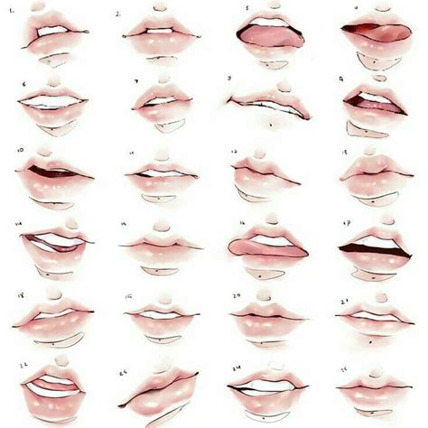 Drawing Refrences Lips Drawing Digital Painting Tutorials Digital