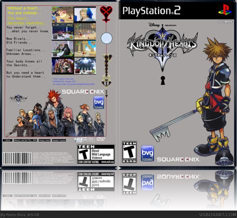 Kingdom Hearts 2 Playstation 2 Box Art Cover By Retro Bros
