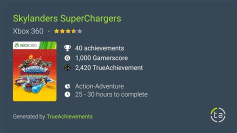 Skylanders Superchargers Xbox 360 Achievements Trueachievements
