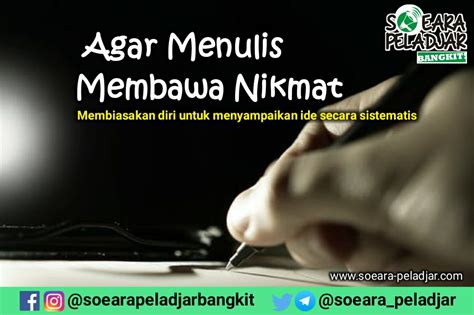 Agar Menulis Membawa Nikmat Remaja Perubahan