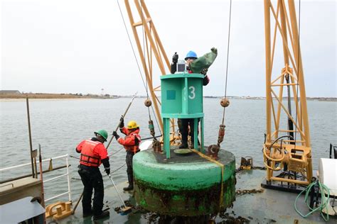 Coast Guard Aids To Navigation Team Cape May Performs Maintenance On Buoys