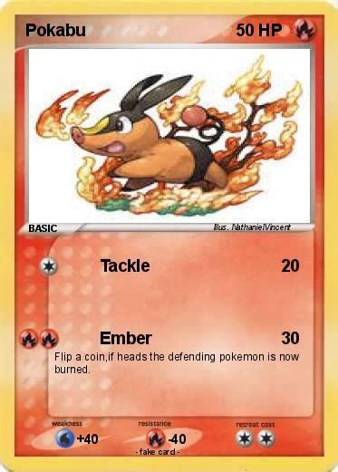 Pokémon Pokabu 78 78 Tackle My Pokemon Card