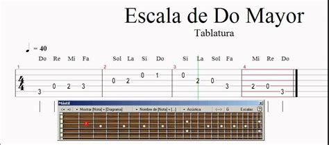 Tablatura Escala De Do Mayor Guitarra Youtube