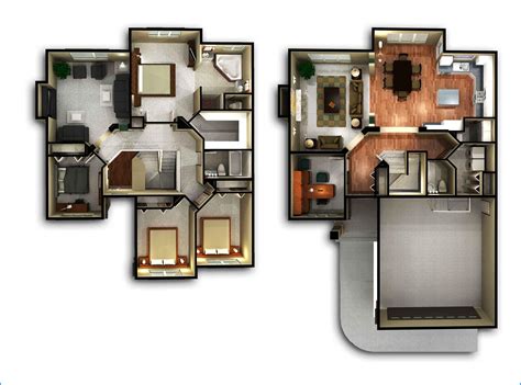 14 Denah Rumah Minimalis 2 Lantai Modern Sederhana 2020 | Dekor Rumah