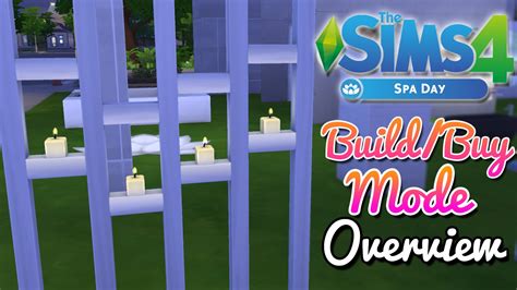 The Sims 4 Spa Day Buildbuy Mode Overview Youtube
