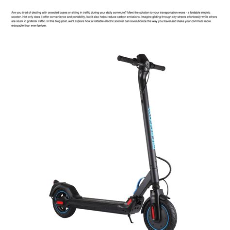 How a Foldable Electric Scooter Can Revolutionize Your Commute.pdf