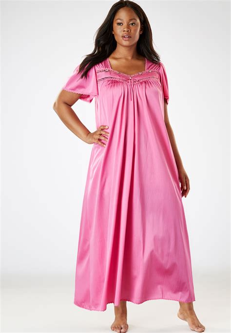 Full Sweep Nightgown By Only Necessities Plus Size Nightgowns Roamans