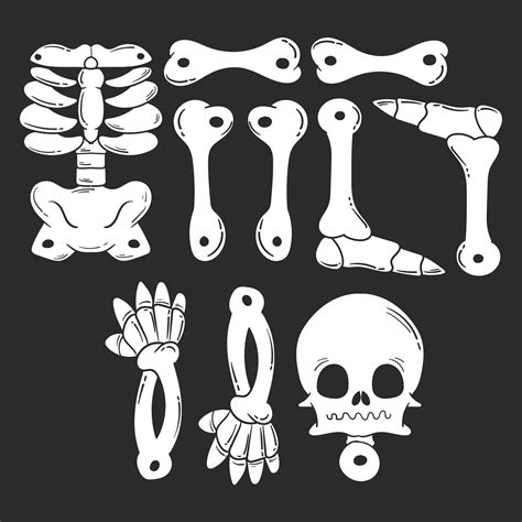 8 Best Images Of Halloween Printable Skeleton Parts Printable