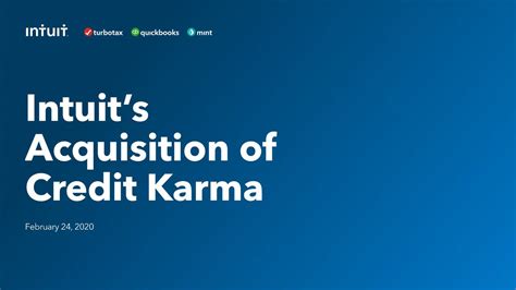 Intuit Intu Updates On Acquisition Credit Karma Slideshow Nasdaqintu Seeking Alpha