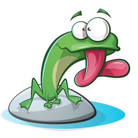 Cute Funny Frog Cartoon 456695 Vector Art At Vecteezy