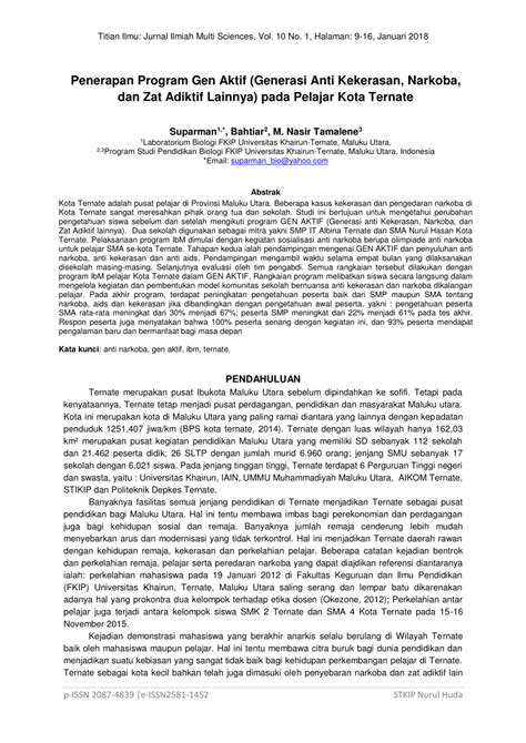 Jurnal pemikiran dan penelitian psikologi. Jurnal Biologi - Garut Flash