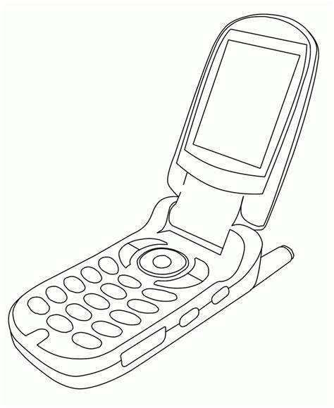 Our printable sheets for coloring in are ideal to brighten your family's day. Cell Phone Coloring Page - Coloring Home