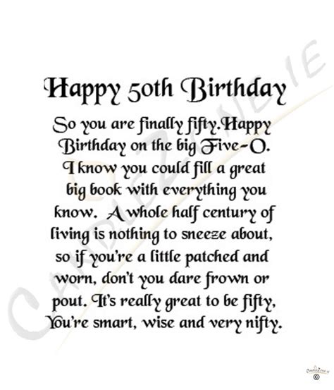 Happy 50th Birthday Quotes Quotesgram