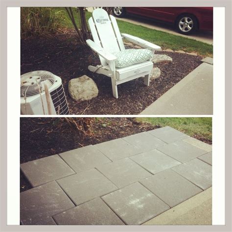Patio 16x16 Pavers From Lowes In A Brick Pattern Paver Patio