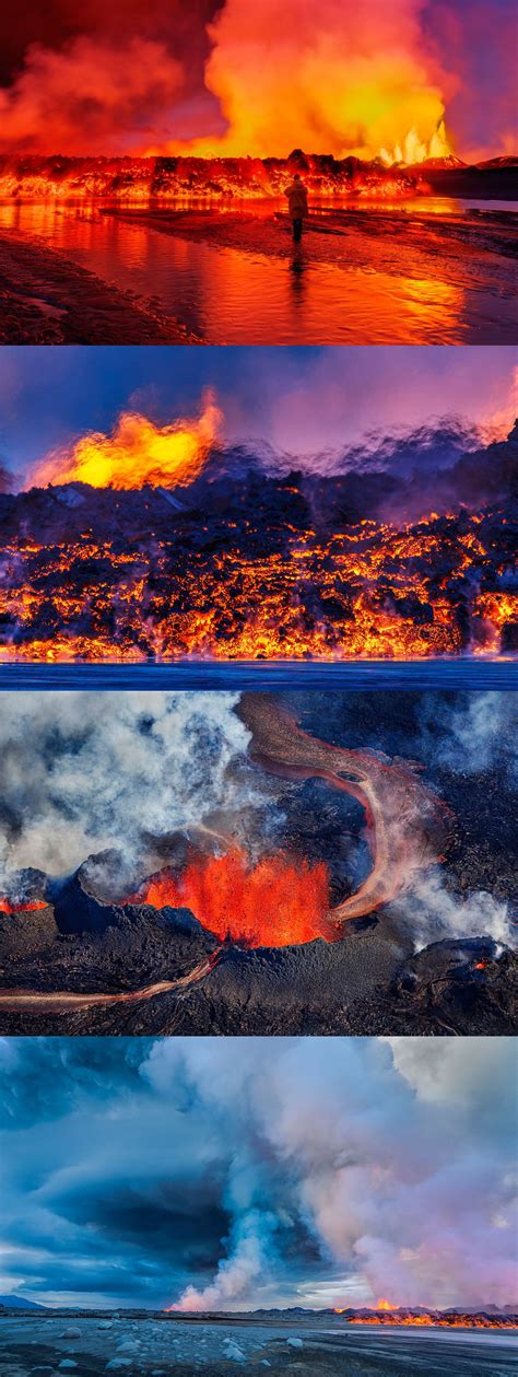 Photos Of Icelands Bardabunga Volcano Erupting Amazing Nature