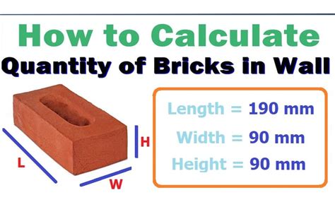 Calculation Of Bricks How To Calculate The Number Of Bricks In A Wall