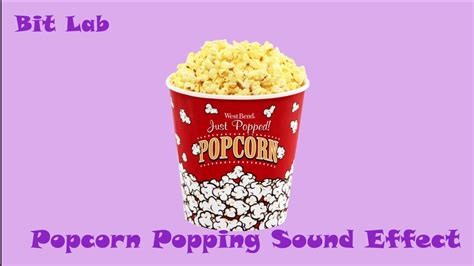 Free Sounds Popcorn Popping Sound Effects Youtube