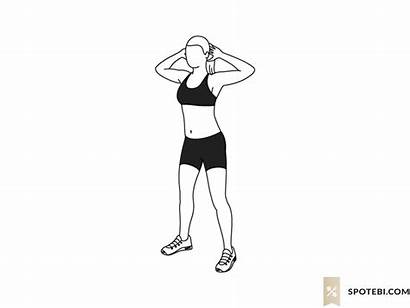Standing Crunch Side Exercise Spotebi Guide Crunches