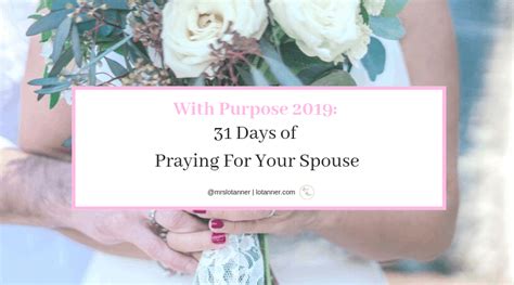 31 Days Of Praying For Your Spouse Lets Talk Bible Study