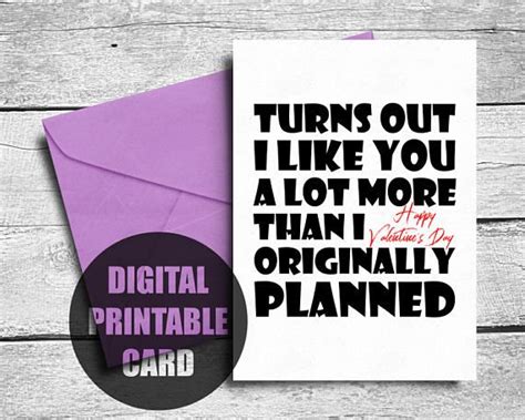 Printable Valentines Card Funny Valentine Card Valentines ...