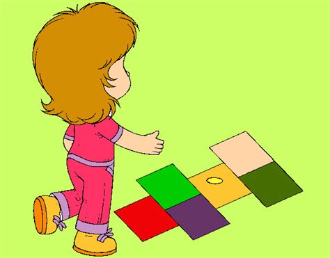 El juego de la rayuela, el avión, el truque o luche, un sencillo y divertido 1. Dibujo de Rayuela pintado por Lulita100 en Dibujos.net el ...