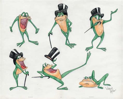 Michigan J Frog Model Drawing By Virgil Ross Classic Cartoon