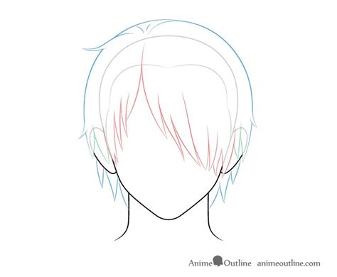 How To Draw Anime Male Hair Step By Step Animeoutline Anime Boy