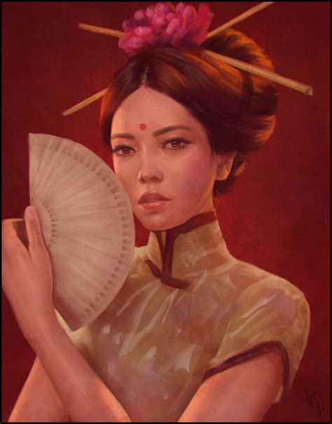Geisha Painting 10 Day 346 By Angelganev On Deviantart