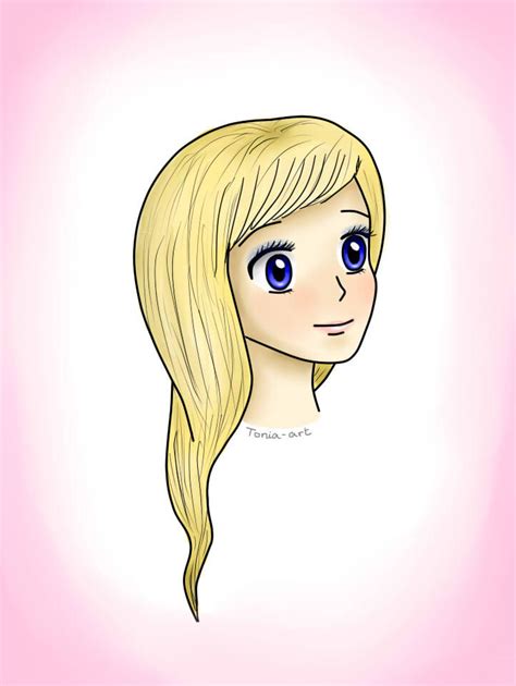 Quick Drawing Of A Blonde Girl By Tonia Chan On Deviantart
