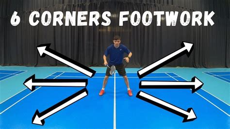 6 Corners Footwork For Badminton Basic Youtube