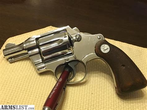 Armslist For Saletrade Colt Agent Nickel 38 Special
