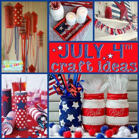 Fourth Of July Craft Ideas Patriotic Mantles And Centerpieces Mimis