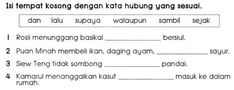 Home pengajaran dan pembelajaran bahasa melayu latihan bahasa melayu tahun 1 (kata hubung) pengajaran dan pembelajaran; MARILAH BELAJAR BERSAMA-SAMA: LATIHAN