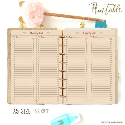 Vacation Planner A Filofax Inserts Printable Refills A Sized Etsy