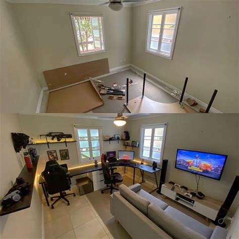 Pc in a desk idea for small game rooms. Gaming room in 2020 | Small game rooms, Game room decor ...